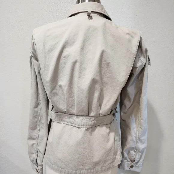 Vintage Ralph Lauren Polo Sport Sportswoman 90s Safari Utility Khaki Jacket sz 6 - Picture 11 of 11